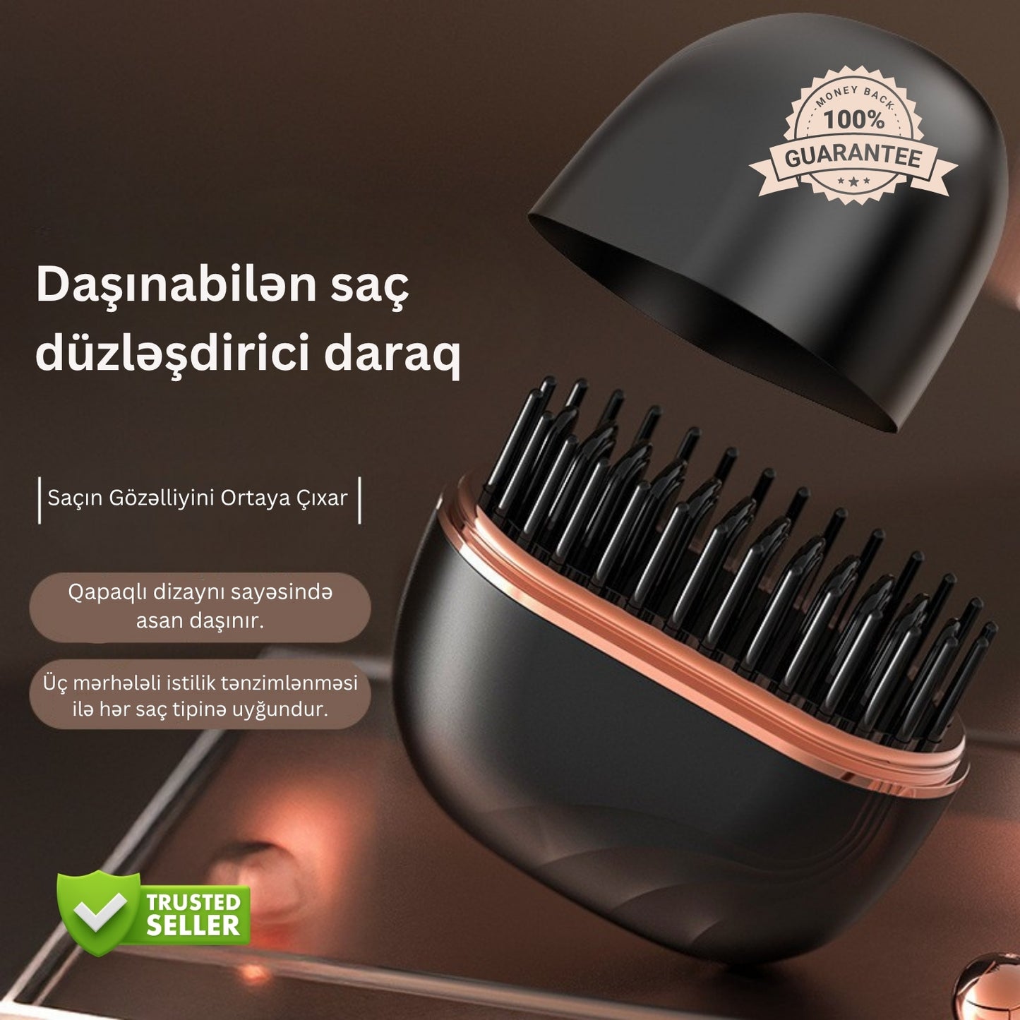 Mini Saç Düzləşdiricisi – Parlaq və hamar saçlar, hər yerdə